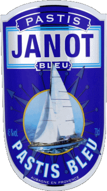Bleu-Bebidas Aperitivos Janot Pastis Bleu