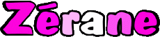 Vorname WEIBLICH - Frankreich Z Zérane 