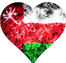 Flags Asia Oman Heart 