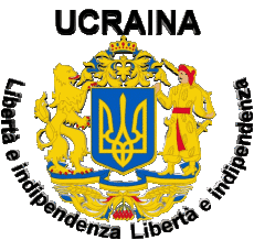 Drapeaux Europe Ukraine Libertà e indipendenza 