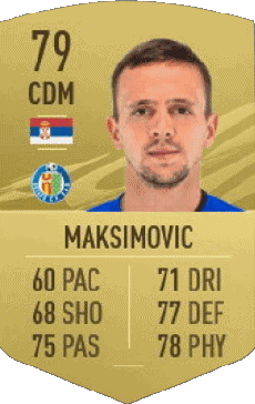 Multi Média Jeux Vidéo F I F A - Joueurs Cartes Serbie Nemanja Maksimovic 