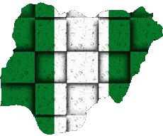 Flags Africa Nigeria Map 