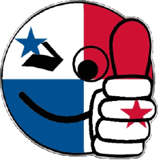 Drapeaux Amériques Panama Smiley - OK 