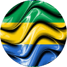 Flags Africa Gabon Round 
