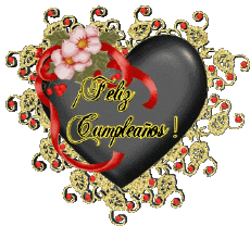 Messagi Spagnolo Feliz Cumpleaños Corazón 004 