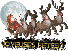 Mensajes Francés Joyeuses Fêtes (Noël) Serie 18 