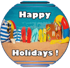 Nachrichten Englisch Happy Holidays Transparenter Hintergrund 02 