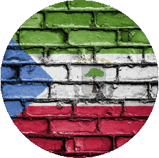 Flags Africa Equatorial Guinea Round 