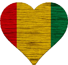 Banderas África Guinea Corazón 