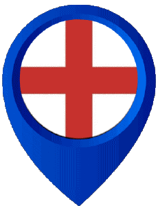 Flags Europe England Location Pin 