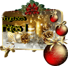Messages French Joyeuses Fêtes (Noël) Serie 16 