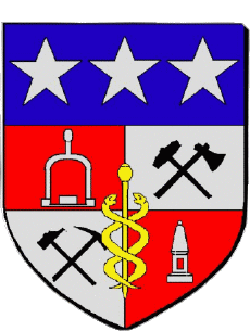 Blason-Drapeaux France Départements - Villes 71 MONTCEAU LES MINES 