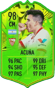 Multimedia Videospiele F I F A - Karten Spieler Argentinien Marcos Acuña 