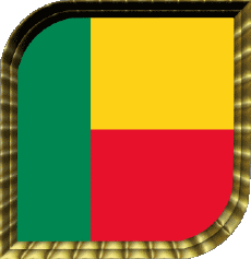 Drapeaux Afrique Benin Carré 