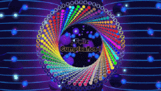 Messages Spanish Feliz Cumpleaños Abstracto - Geométrico Animated Background 003 