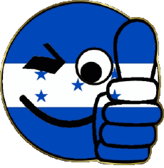 Drapeaux Amériques Honduras Smiley - OK 
