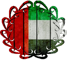 Bandiere Asia Emirati Arabi Uniti Forma 01 