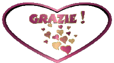 Messages Italian Grazie Heart 