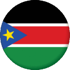 Flags Africa South Sudan Rond 