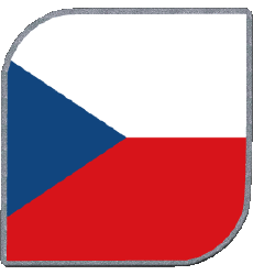 Bandiere Europa Repubblica Ceca Quadrato 