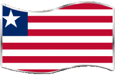 Banderas África Liberia Rectángulo 
