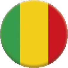 Drapeaux Afrique Mali Rond 