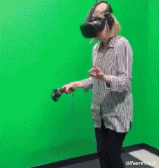 Humor -  Fun MENSCHEN Virtual-Reality-Headset Serie 01 