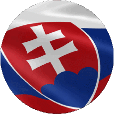 Bandiere Europa Slovacchia Tondo 