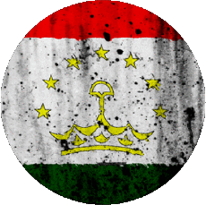 Bandiere Asia Tajikistan Tondo 