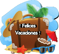 Messages Spanish Felices Vacaciones Transparent Background 09 
