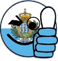 Flags Europe San Marino Smiley - OK 