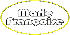 Vorname WEIBLICH - Frankreich M Zusammengesetzter Marie Françoise 