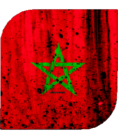Drapeaux Afrique Maroc Carré 