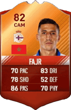 Deportes F I F A - Jugadores  cartas Marruecos Fayçal Fajr 
