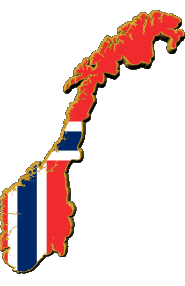 Drapeaux Europe Norvège Carte 
