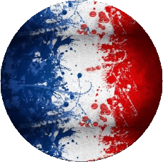 Drapeaux France National Rond 