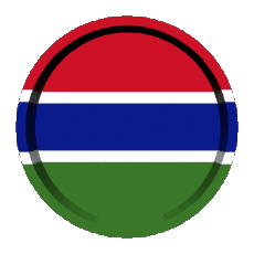 Flags Africa Gambia Round - Rings 
