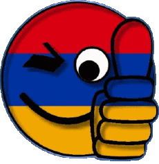 Banderas Asia Armenia Smiley - OK 