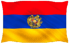 Fahnen Asien Armenien Welligkeit 