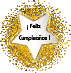 Mensajes Español Feliz Cumpleaños Globos - Confeti 011 