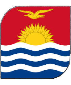 Drapeaux Océanie Kiribati Carré 