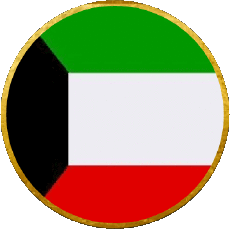 Flags Asia Kuwait Round 