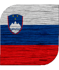Drapeaux Europe Slovénie Carré 