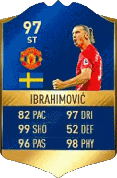 Multimedia Videospiele F I F A - Karten Spieler Schweden Zlatan Ibrahimovic 