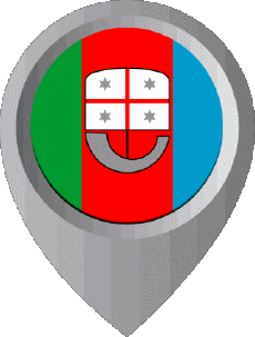 Flags Europe Italy Liguria Location Pin 