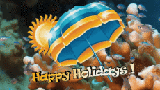 Messagi Inglese Happy Holidays Sfondo animato 006 