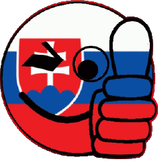 Drapeaux Europe Slovaquie Smiley - OK 