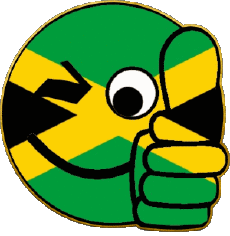 Drapeaux Amériques Jamaïque Smiley - OK 