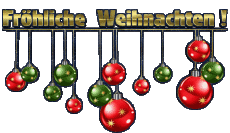 Mensajes Alemán Fröhliche  Weihnachten Serie 07 