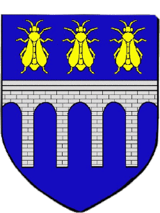 Blasón-Banderas Francia Departamentos - Ciudades 76 BARENTIN Blasón